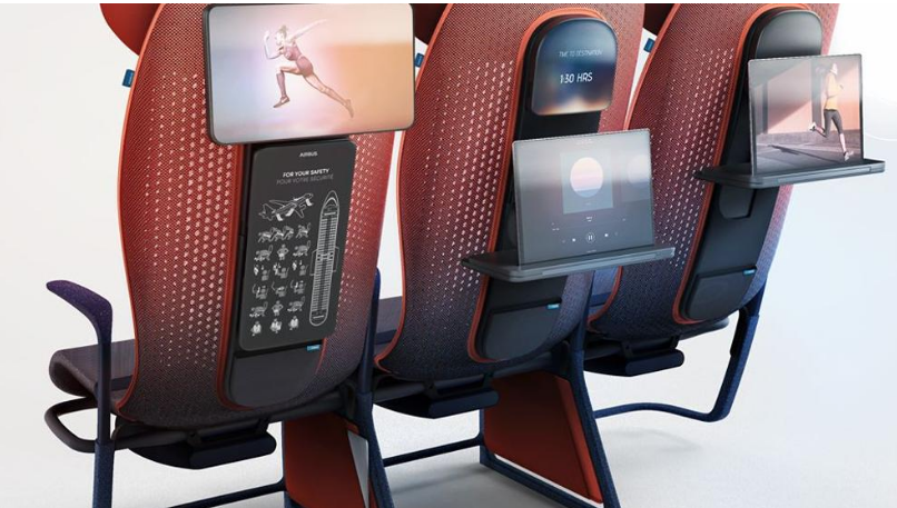 Los asientos de avión serán así en el futuro